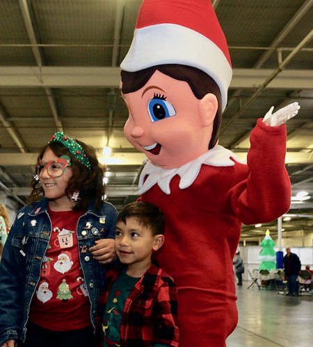 Characters such as pixies and grinches were big hits with the kids.